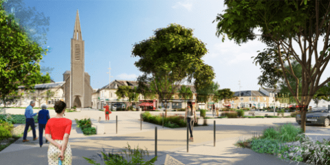 La ville de Bruz et ses environs