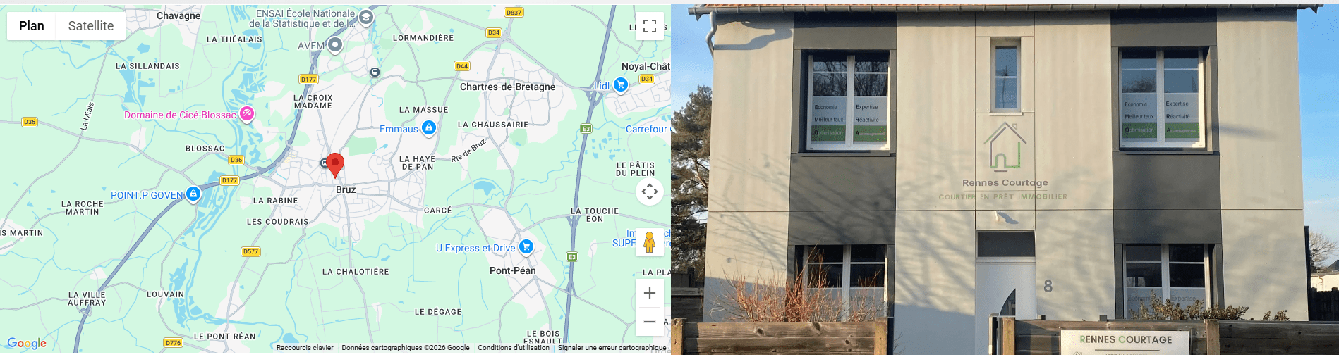 Photo de maps et facade de RC